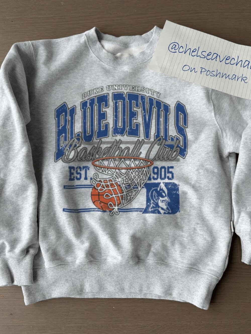 Vintage NCAA Duke Blue Devils men's Basketball Sweatshirt, Duke University Shirt